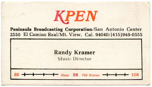 Randy Kramer - KPEN 97.7 FM