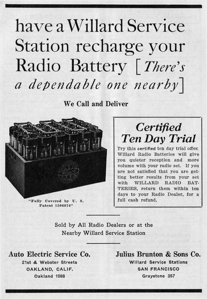 Willard Battery Ad (Image)