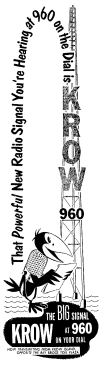 Ad For New KROW Transmitter (Image)