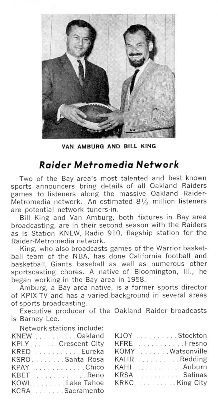 Van Amburg and Bill King (1967 Photo)