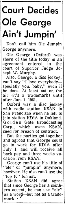 Jumpin' George Article (Image)