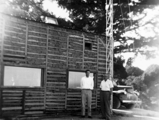 Gary Gielow at KPEN (1957 Photo)