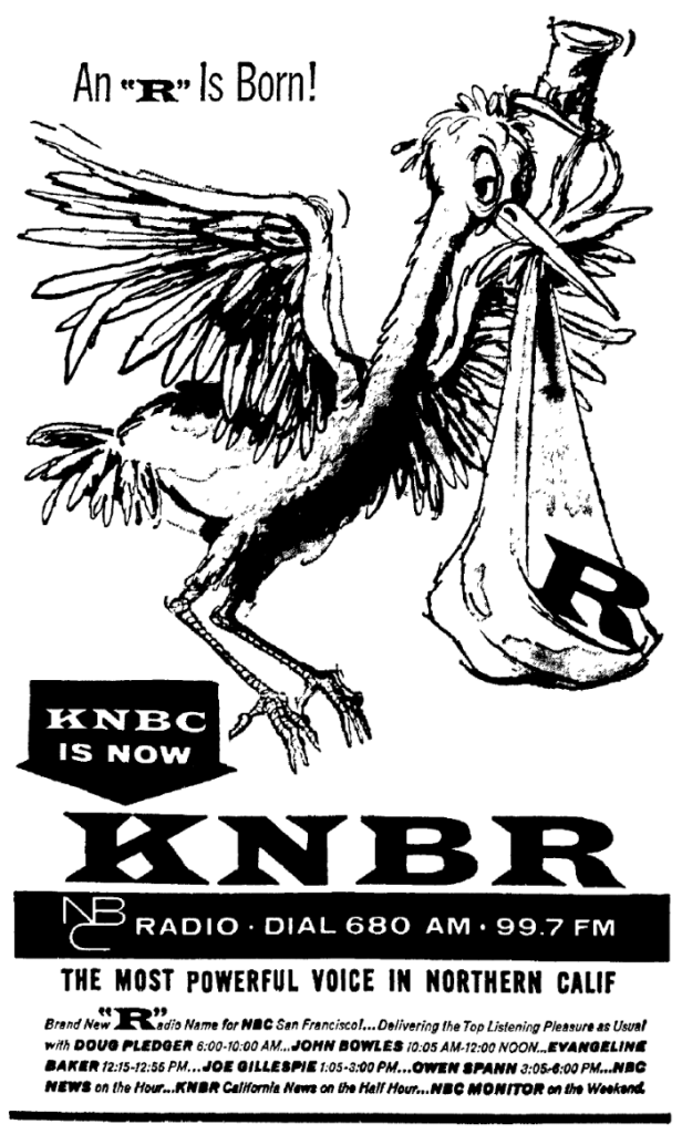 KNBR Print Ad (1962)