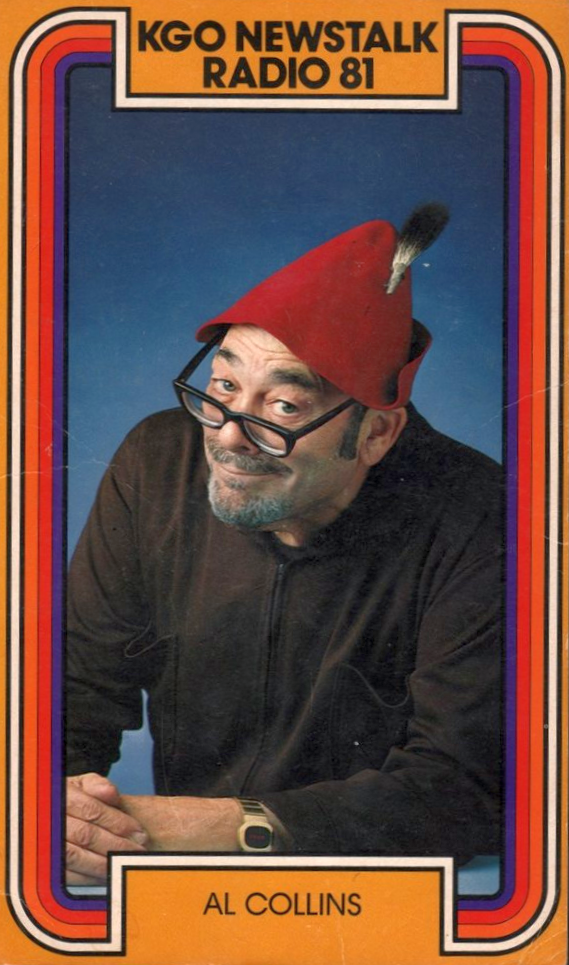 Al Collins at KGO, Circa 1975 (Photo)