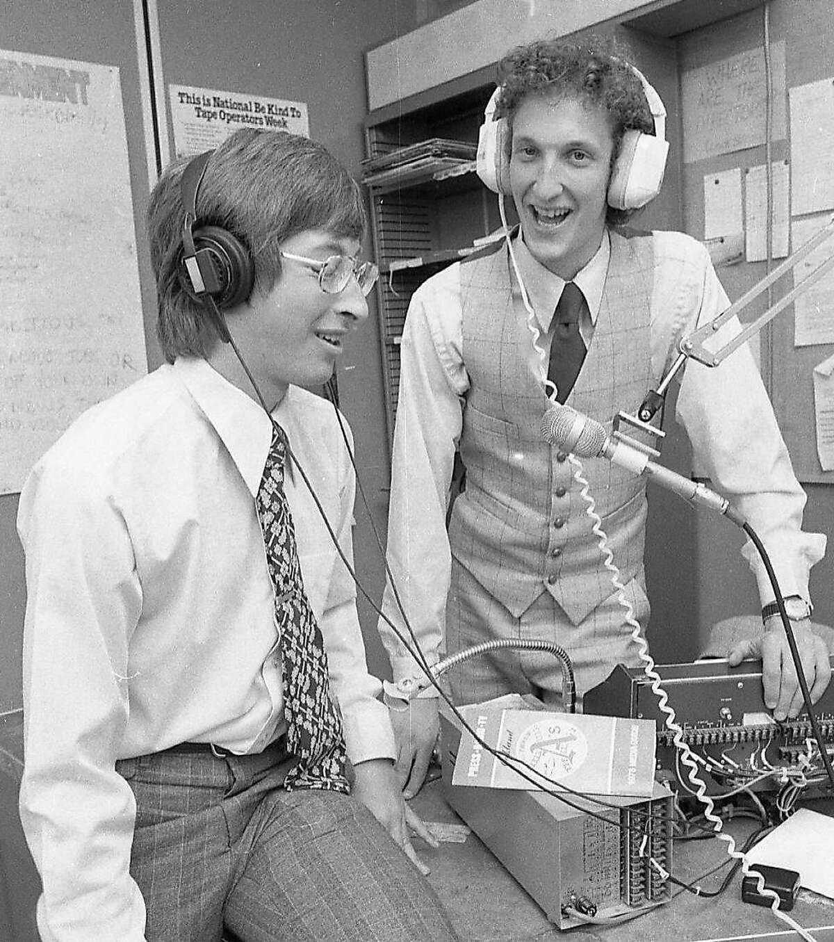 Bob Kozberg and Larry Baer (Oakland A's Photo)