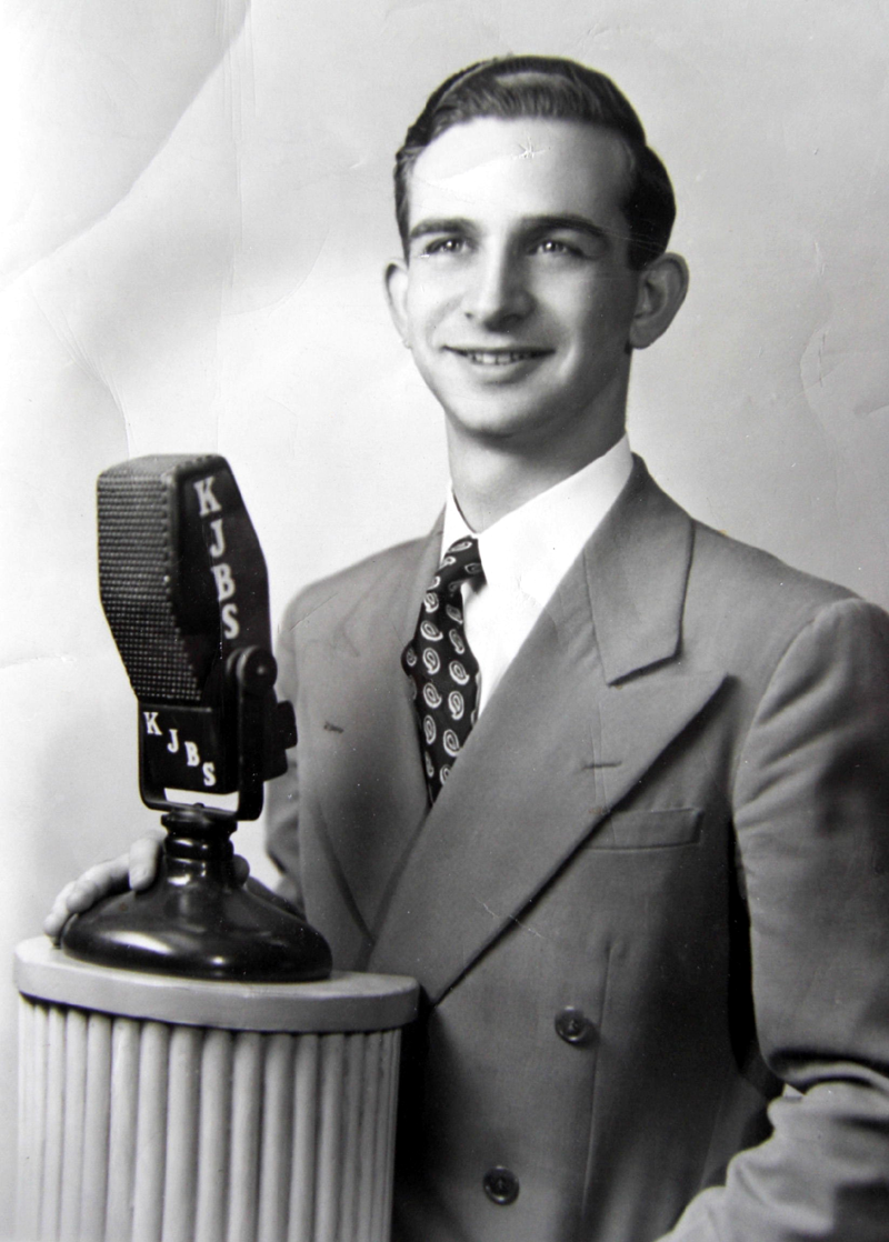 Bruce Sedley (KJBS Photo, 1945)