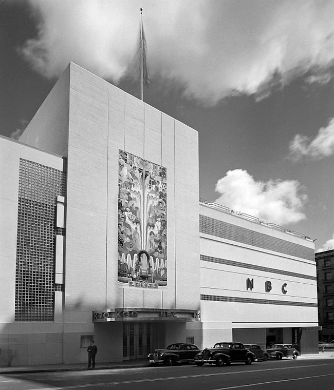 NBC Radio City Façade (1942 Photo)