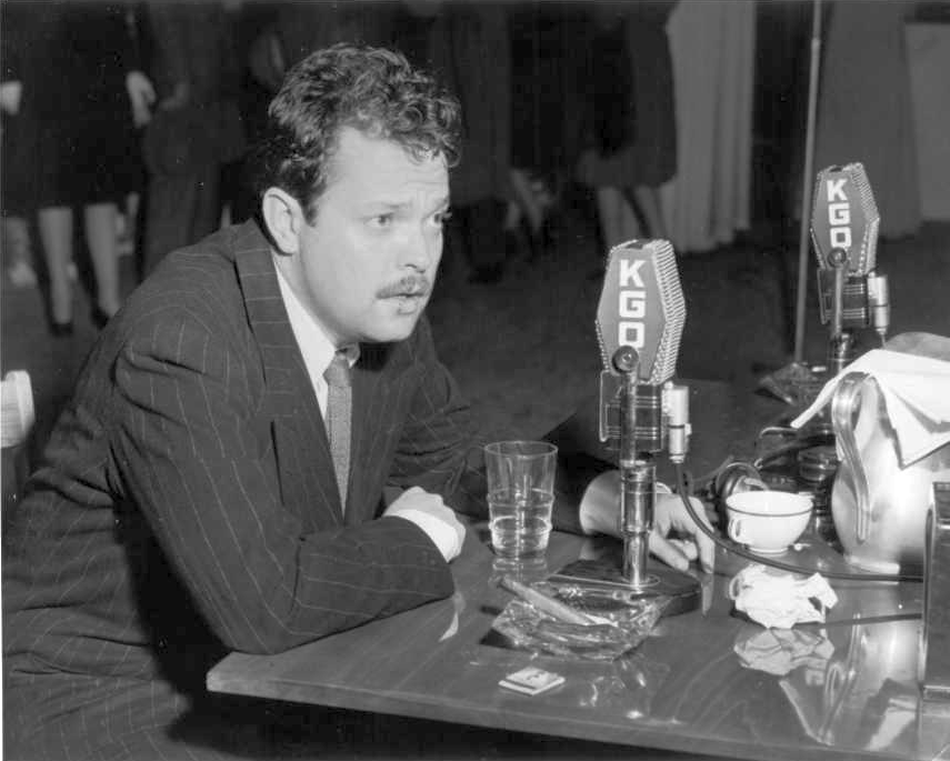 Orson Welles at KGO (1948 Photo)