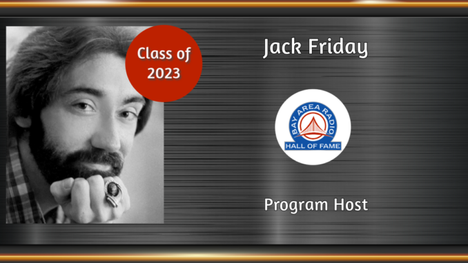 BARHOF Inductee Jack Friday 2023