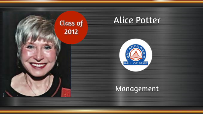 BARHOF Inductee Alice Potter 2012