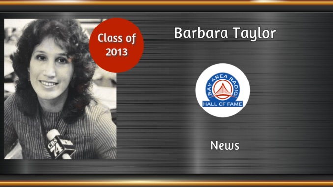BARHOF Inductee Barbara Taylor 2013