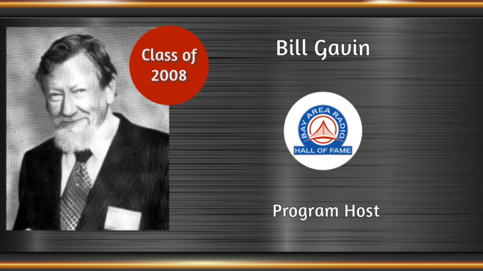 BARHOF Inductee Bill Gavin 2008