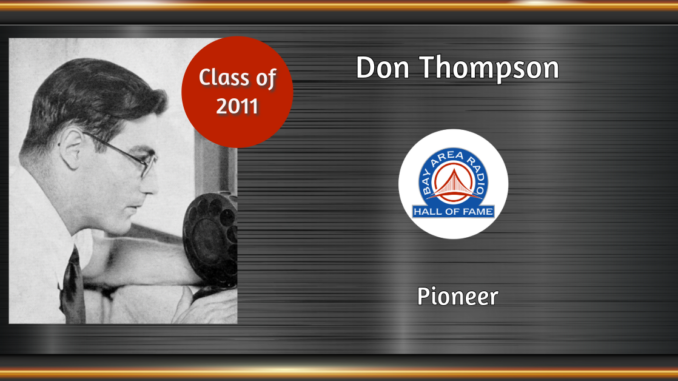 BARHOF Inductee Don Thompson 2011