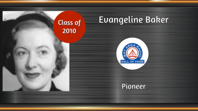 BARHOF Inductee Evangeline Baker 2010
