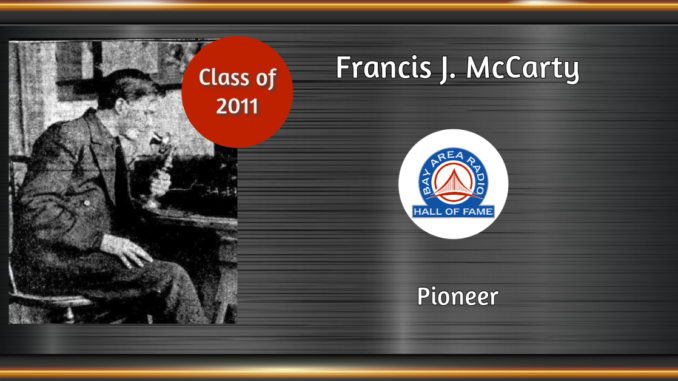 BARHOF Inductee Francis J. McCarty 2011
