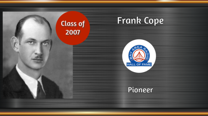 BARHOF Inductee Frank Cope 2007