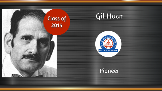 BARHOF Inductee Gil Haar 2015