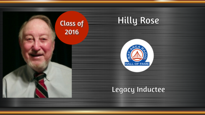 BARHOF Inductee Hilly Rose 2016