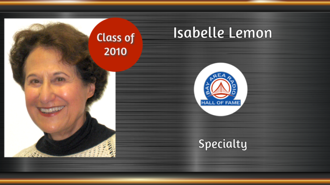 BARHOF Inductee Isabelle Lemon 2010