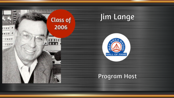 BARHOF Inductee Jim Lange 2006