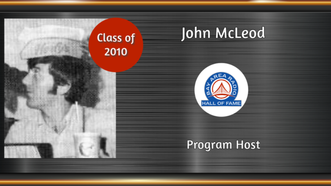 BARHOF Inductee John McLeod 2010