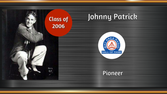 BARHOF Inductee Johnny Patrick 2006