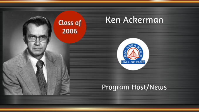 BARHOF Inductee Ken Ackerman 2006