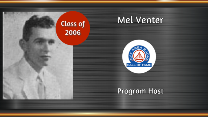 BARHOF Inductee Mel Venter 2006