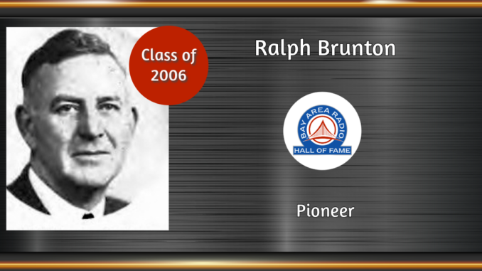 BARHOF Inductee Ralph Brunton 2006