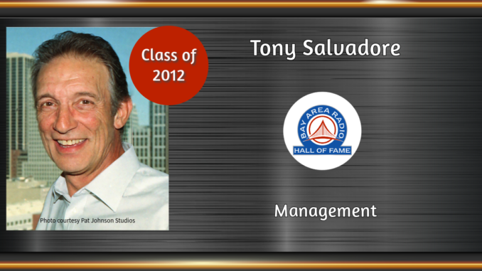 BARHOF Inductee Tony Salvadore 2012