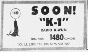 KWUN ad Contra Costa Times 1961