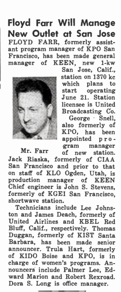 Broadcasting magazine June 16, 1947 (Image)