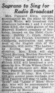 Oakland Tribune July 16, 1922