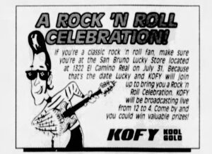 1991 KOFY newspaper ad