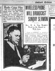 Oakland Tribune September 25, 1921