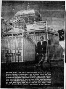1966 San Francisco Examiner ad for Carter B. Smith's new show on KSFO