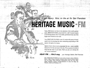 KBAY ad San Francisco Chronicle August 2 1960