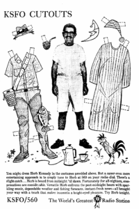 Herb Kennedy KSFO advertisement San Francisco Chronicle 1961