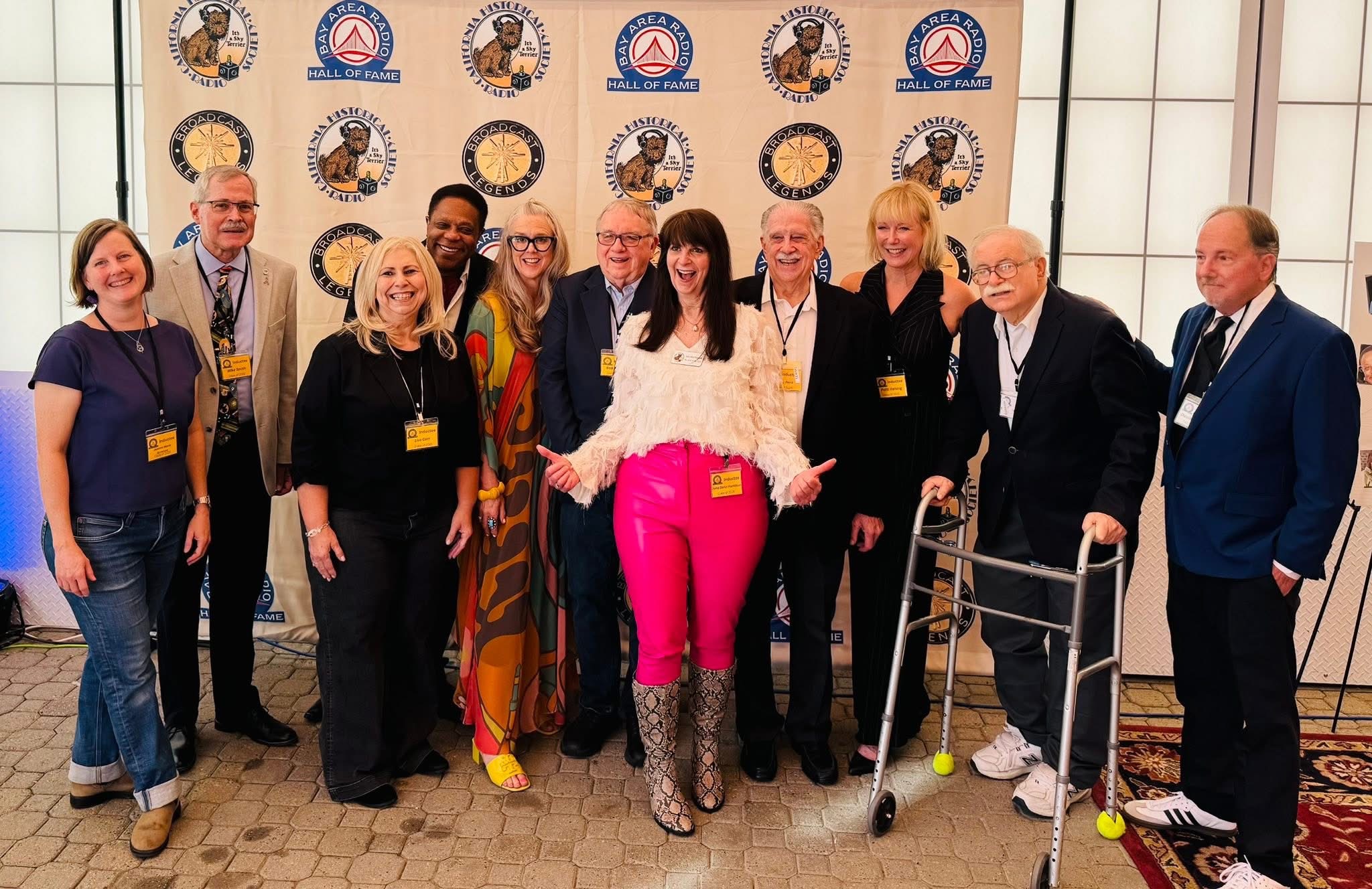 Group photo of 2025 BARHOF inductees who attended induction luncheon. Oakland, CA October 18, 2025