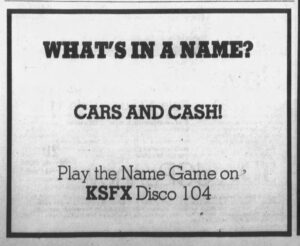 KSFX ad Oakland Tribune July 1979
