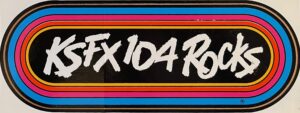 KSFX sticker early 1980s