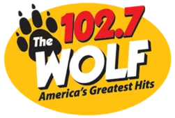 KWVF "102.7 The Wolf" logo 2025