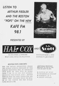 KAFE ad San Francisco Chronicle June 1959