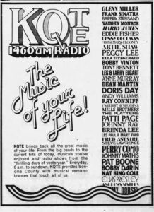 KQTE ad The Press Democrat August 1981