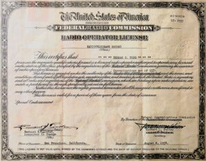 Tommy Tong FCC license