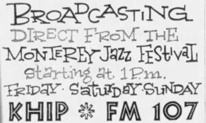 San Francisco Chronicle KHIP ad September 1960