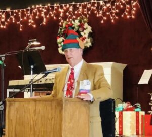 Peter Cleaveland at Broadcast Legends luncheon