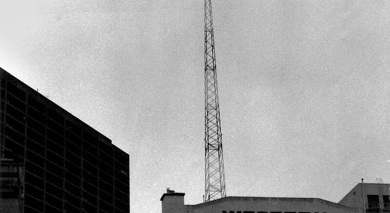 KSAN Tower atop Merchandise Mart