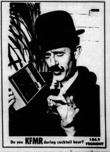 KFMR ad News Register March 1967