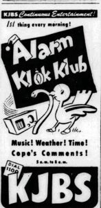 KJBS ad San Francisco Chronicle November 1947